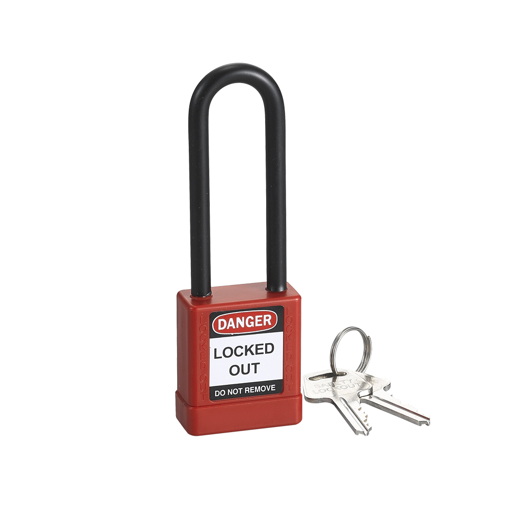 Industrial Top Security 76mm Pad locks Kłódka bezpieczeństwa Loto ABS z kluczem