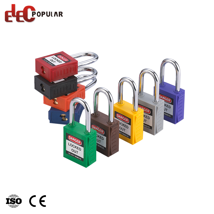 Top Security Steel Plated Chromium Shackle Plastikowe Kłódki Bezpieczeństwa Body Canda