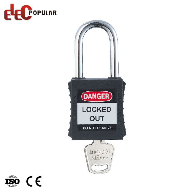 Top Security Steel Plated Chromium Shackle Plastikowe Body Bezpieczeństwa Kłódki Candado